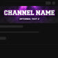 Gaming YouTube banner template purple