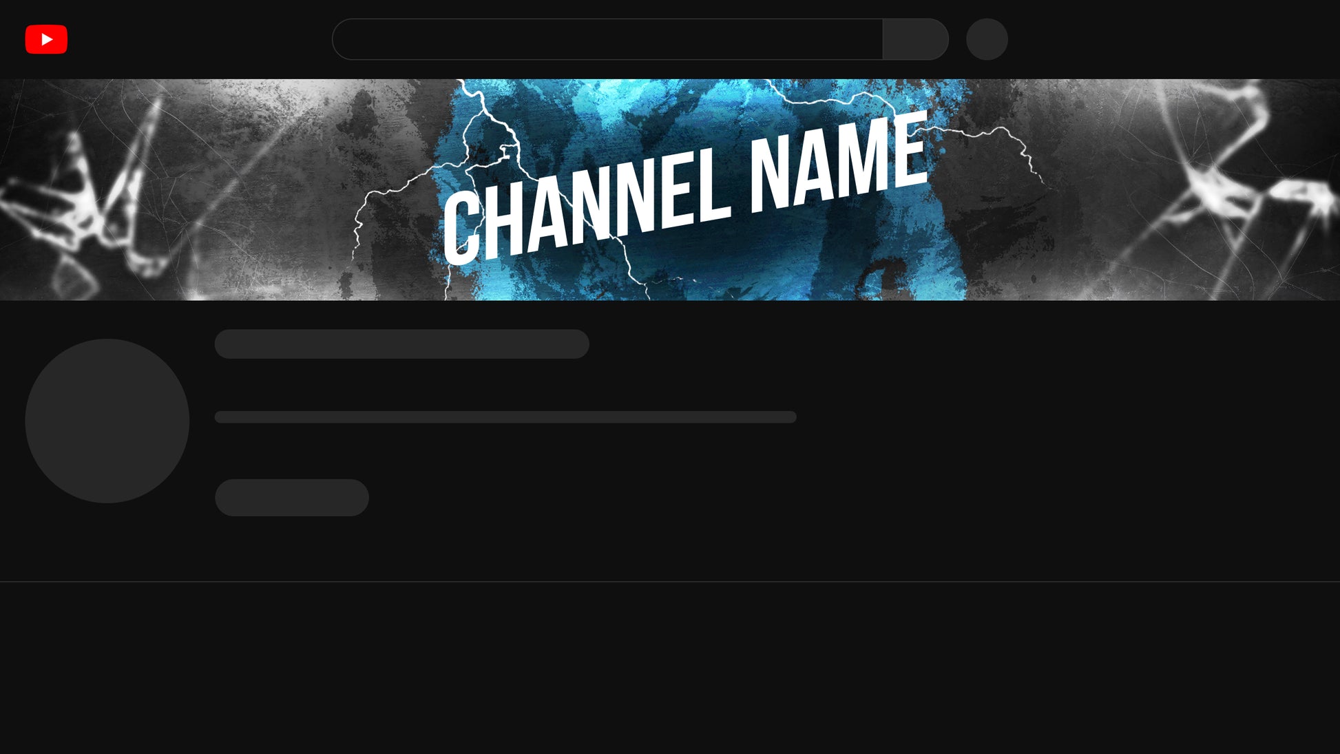 banner de canal de YouTube Rayo 2