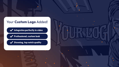 Custom logo placement feature on FiveM loading screen, showing how server owners can brand their loading screen.