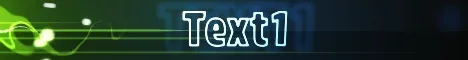 Fluid animated Minecraft server banner, blue and green