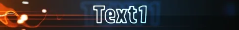 Fluid animated Minecraft server banner, blue and orange
