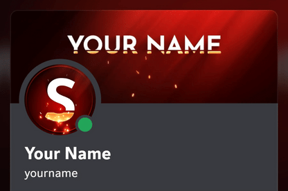 Animated Fuego Discord profile banner with the matching PFP, shown on a Discord profile