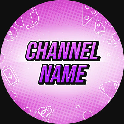 Gamer YouTube profile picture, purple