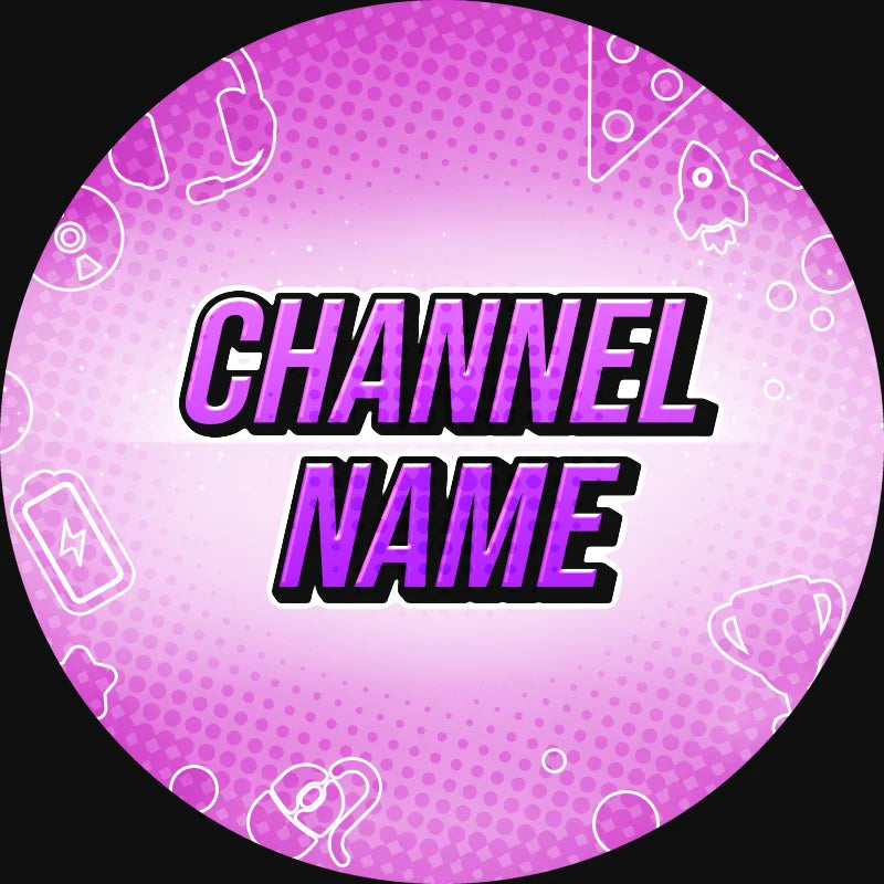 Gamer YouTube profile picture, purple