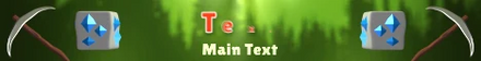 Gem Miner animated Minecraft server banner