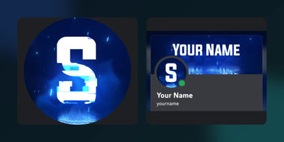 Matching Glitch Discord PFP and profile banner displayed side by side