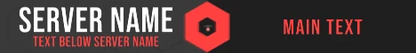 Hyped animated Minecraft server banner, red