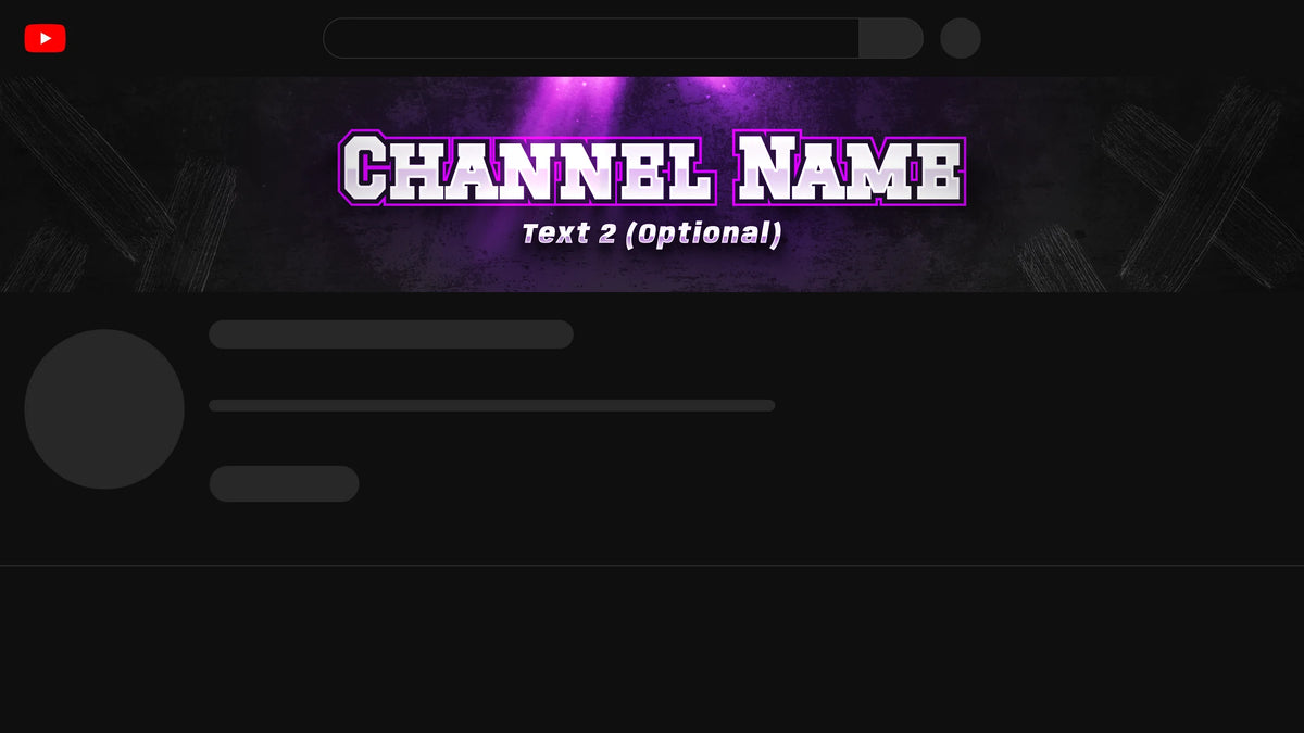 Juggernaut YouTube channel banner, purple, shown on a YouTube channel page