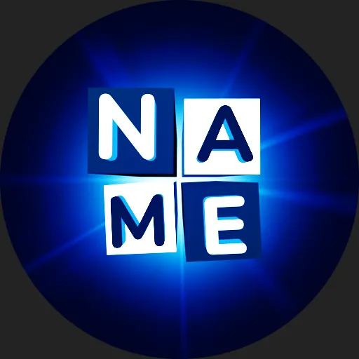 Kinetype animated Discord profile picture, blue