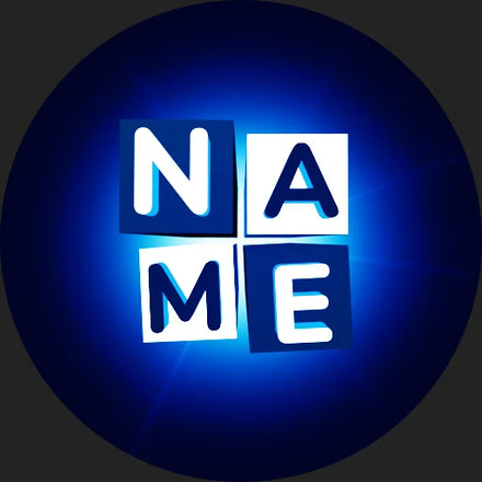 Kinetype Discord profile picture, blue, still preview