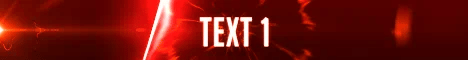 Banner de servidor de Minecraft Laser Flurry — combinación de colores rojo