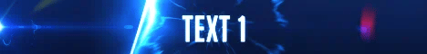 Banner de servidor de Minecraft Laser Flurry — combinación de colores azul