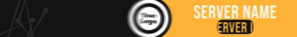 Mega Sword Add Your Own Logo animated Minecraft server banner, gold