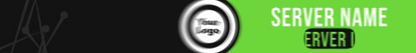 Mega Sword Add Your Own Logo animated Minecraft server banner, green