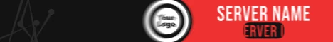 Mega Sword Add Your Own Logo animated Minecraft server banner, red
