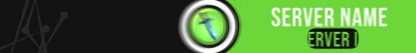 Mega Sword animated Minecraft server banner, green