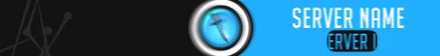 Mega Sword Minecraft Server Banner — blue colorway