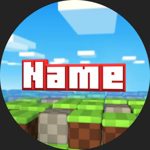 Minecraft World animated Discord profile picture, red