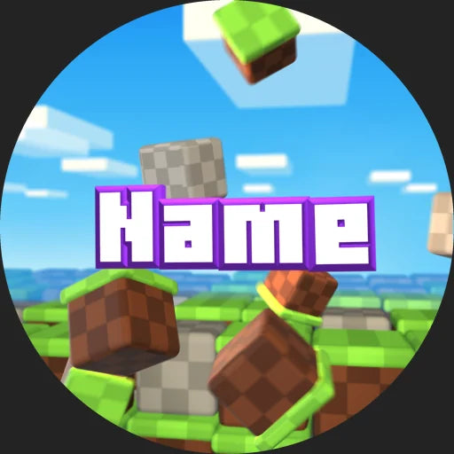Minecraft World Discord profile picture, purple, still preview