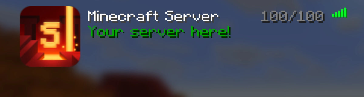 Nether Minecraft server icon, shown in the multiplayer server list
