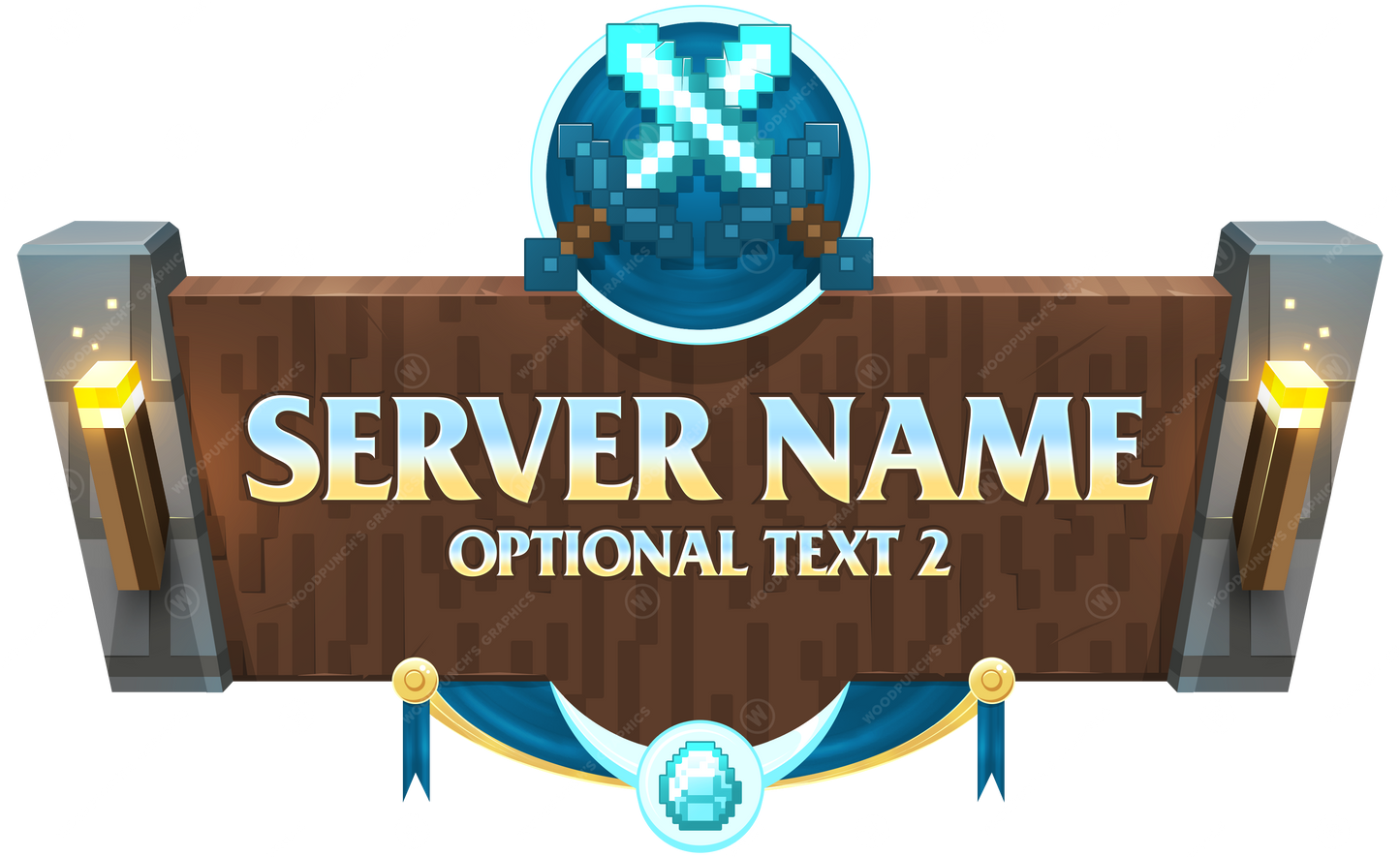 Logotipo de servidor de Minecraft Factions