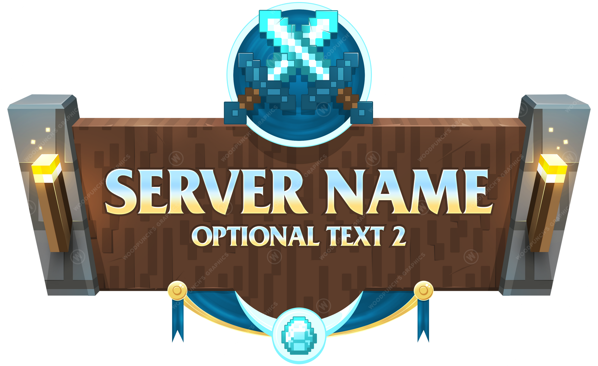 Logotipo de servidor de Minecraft Factions