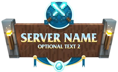 Logotipo de servidor de Minecraft Factions