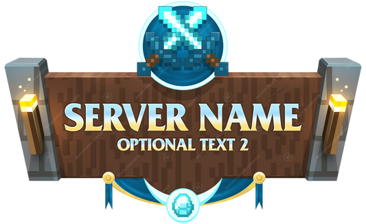 Logotipo de servidor de Minecraft Factions