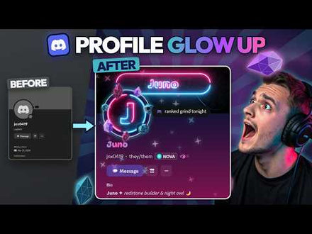 How to Make Your Discord Profile Look Good (Full Glow-Up), featuring the Neon set