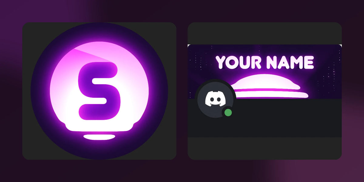Matching Retro Discord PFP and profile banner displayed side by side
