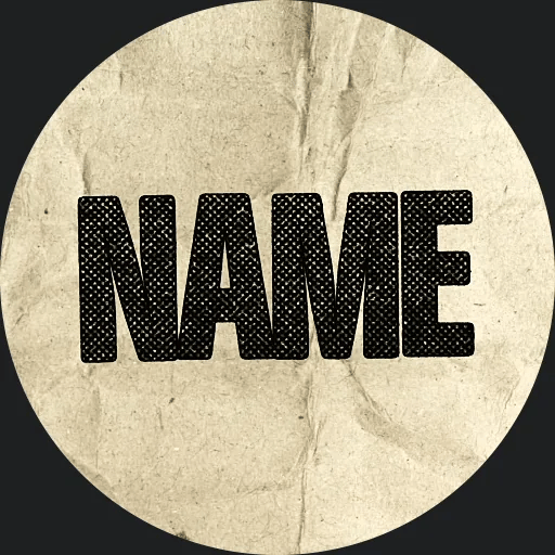 Roughprint animated Discord PFP in black