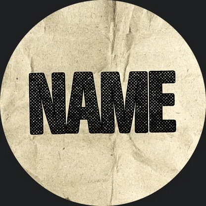 Roughprint animated Discord PFP in black