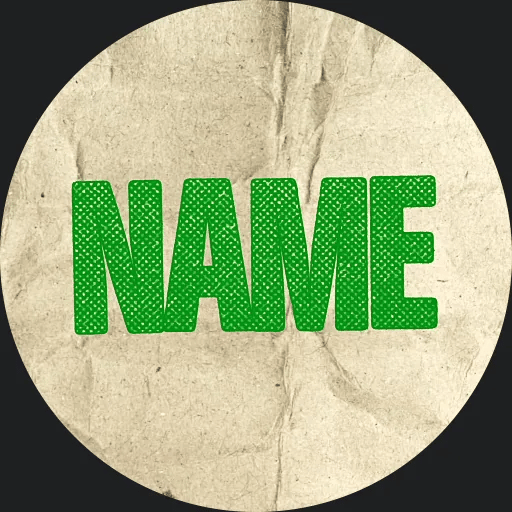 Roughprint animated Discord PFP in green