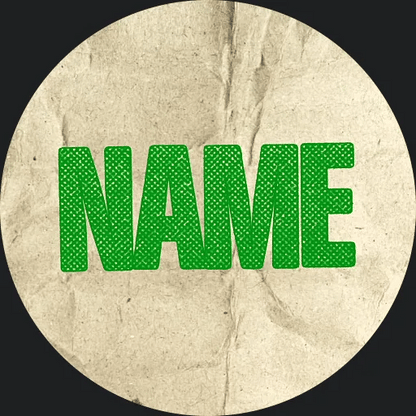Roughprint animated Discord PFP in green