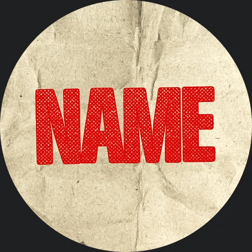 Roughprint animated Discord PFP in red