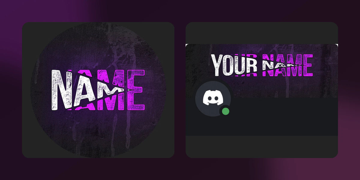 Matching Split Discord PFP and profile banner displayed side by side