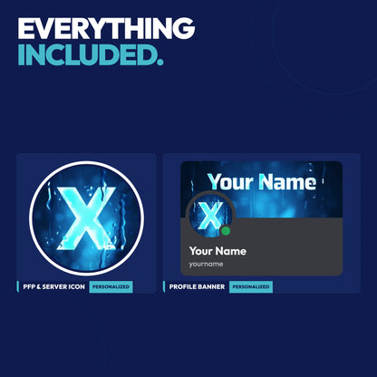 Everything included in the Storm Discord Profile Bundle: PFP & server icon and profile banner
