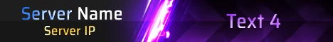 Super Mega Laser animated Minecraft server banner