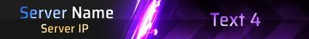Super Mega Laser animated Minecraft server banner