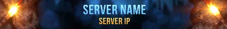 Animated Torchlight Minecraft Server Banner