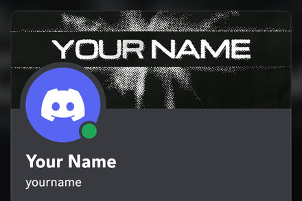 Twisty Discord profile banner, black, shown on a Discord profile