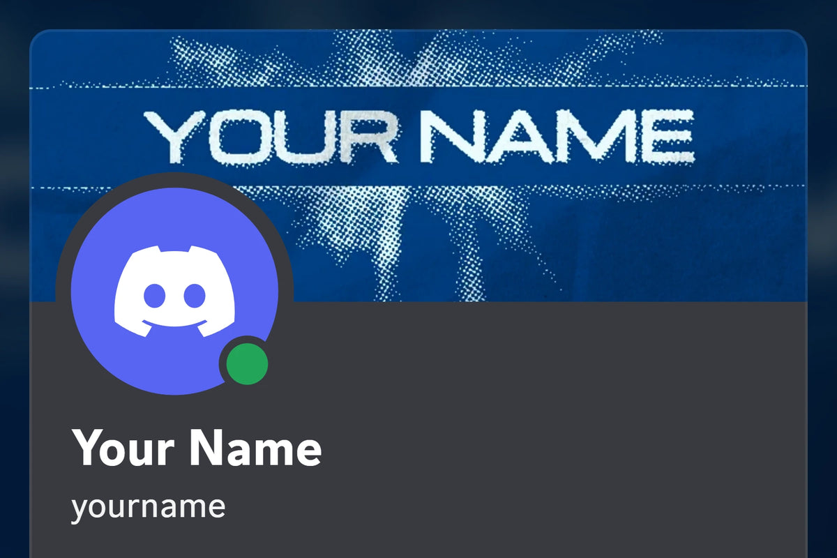 Twisty Discord profile banner, blue, shown on a Discord profile