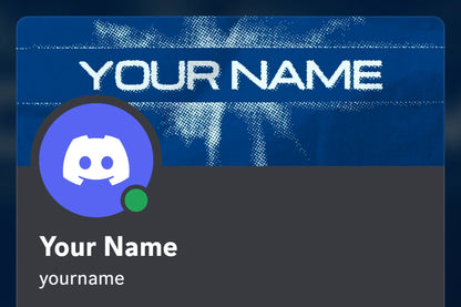 Twisty Discord profile banner, blue, shown on a Discord profile