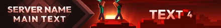 Ultimate Duel animated Minecraft server banner