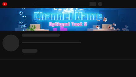 Underwater World Minecraft YouTube channel banner