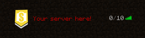 Badge - Minecraft 64x64 Server Icon — gold colorway