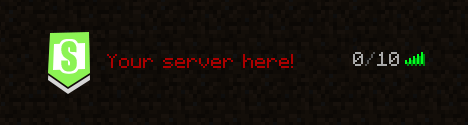 Badge - Minecraft 64x64 Server Icon — green colorway