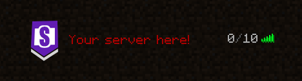 Badge - Minecraft 64x64 Server Icon — purple colorway