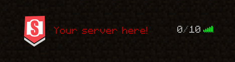 Badge - Minecraft 64x64 Server Icon — red colorway