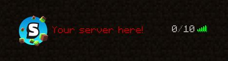 Icono de servidor de Minecraft azul